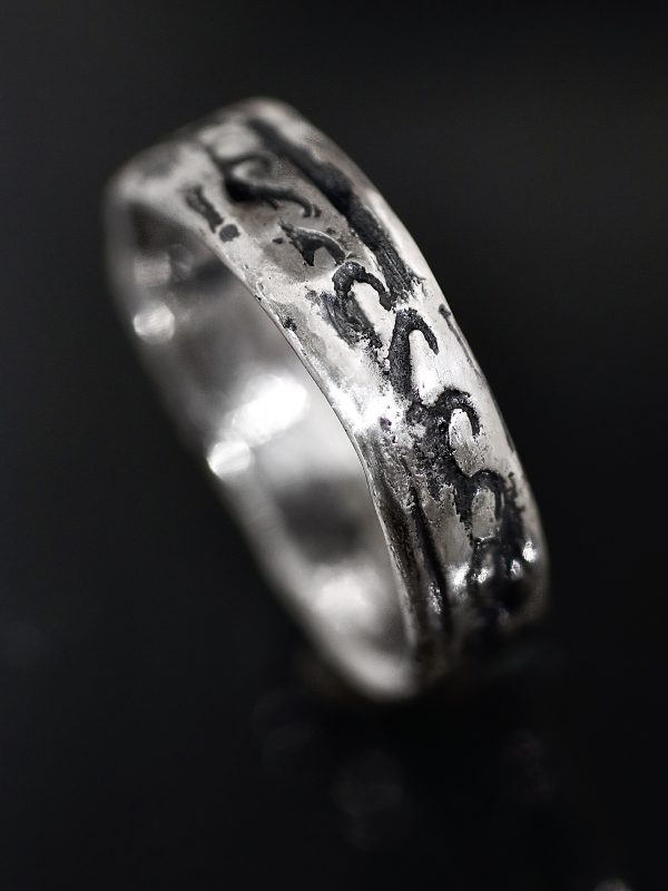 Ancient Silver Waves Ring