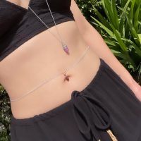 Silver Moon Belly Chain
