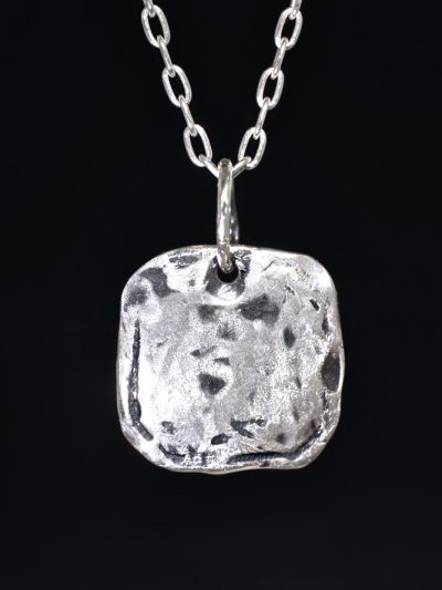 Colonial Silver Shield Necklace