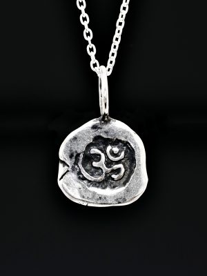Silver Ancient Om Necklace