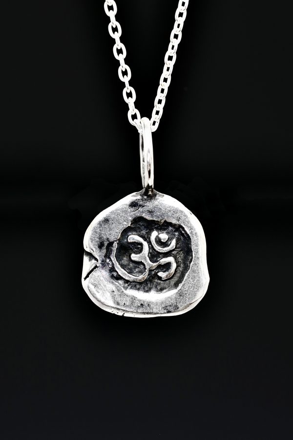 Silver Ancient Om Necklace