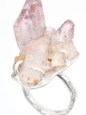 Amethyst Crystal Power Silver Ring