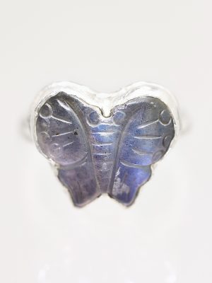 Labradorite Silver Magic Butterfly Ring