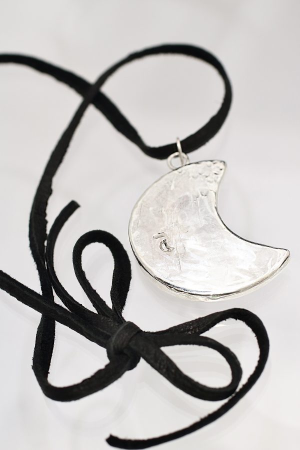 Labradorite Magic Moon Silver Necklace