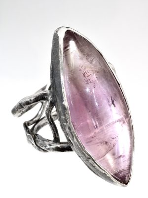 Silver Amethyst Purple Mist Ring