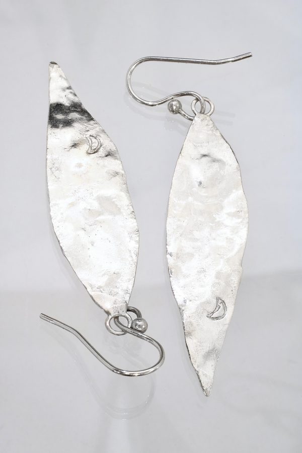 Opal Comet Silver Earrings