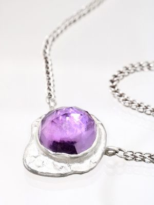 Purple Realms Amethyst Silver Necklace