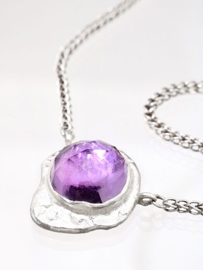 Purple Realms Amethyst Silver Necklace