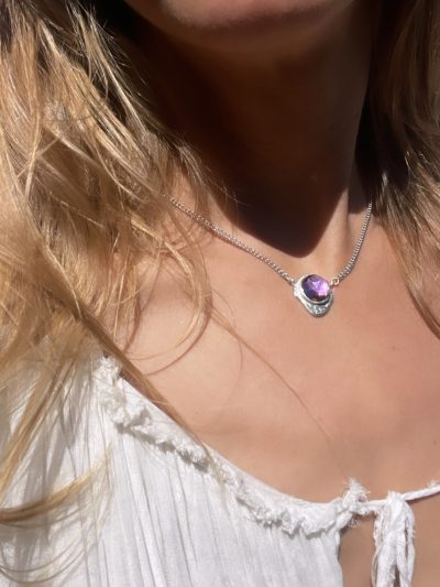 Purple Realms Amethyst Silver Necklace