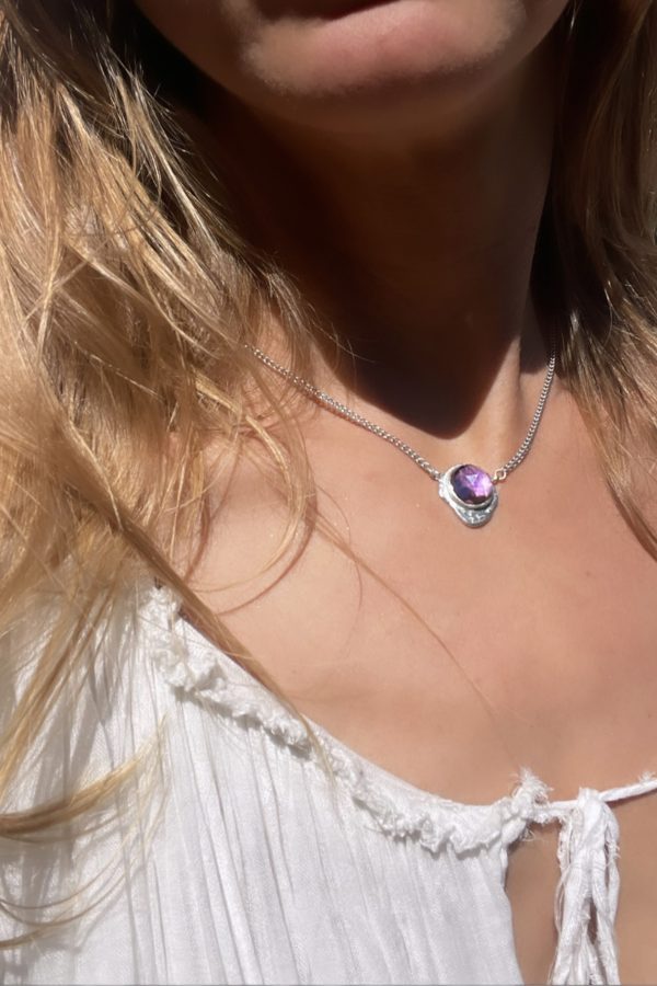 Purple Realms Amethyst Silver Necklace