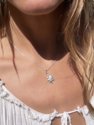 Silver Little Sun Necklace