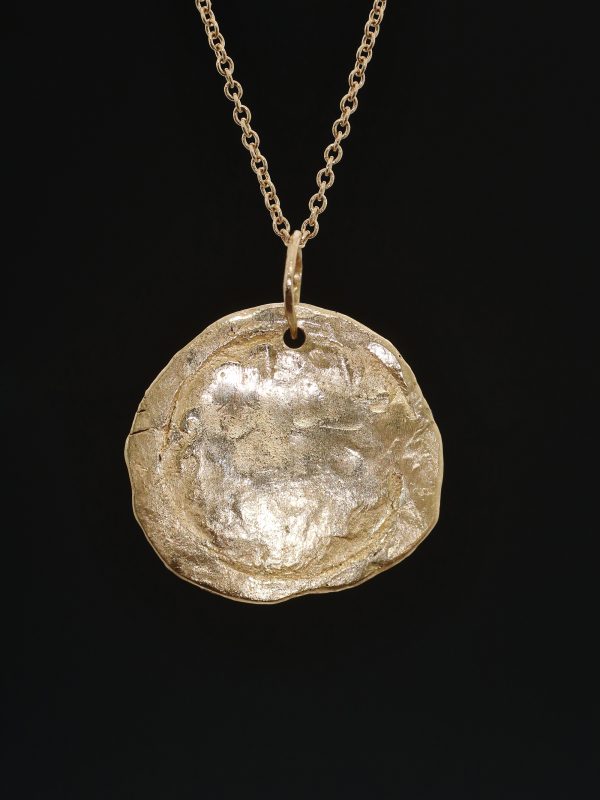 Gold Ancient Wave Coin Necklace