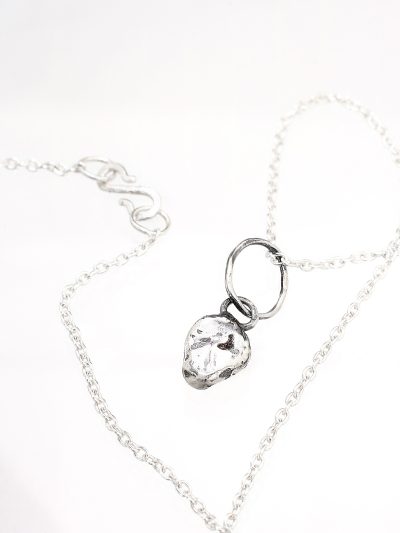 Silver Colonial Skull Necklace