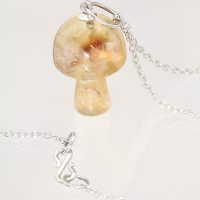 Citrine Magic Mushroom Necklace