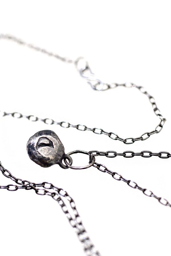 Silver Claw Garnet Necklace