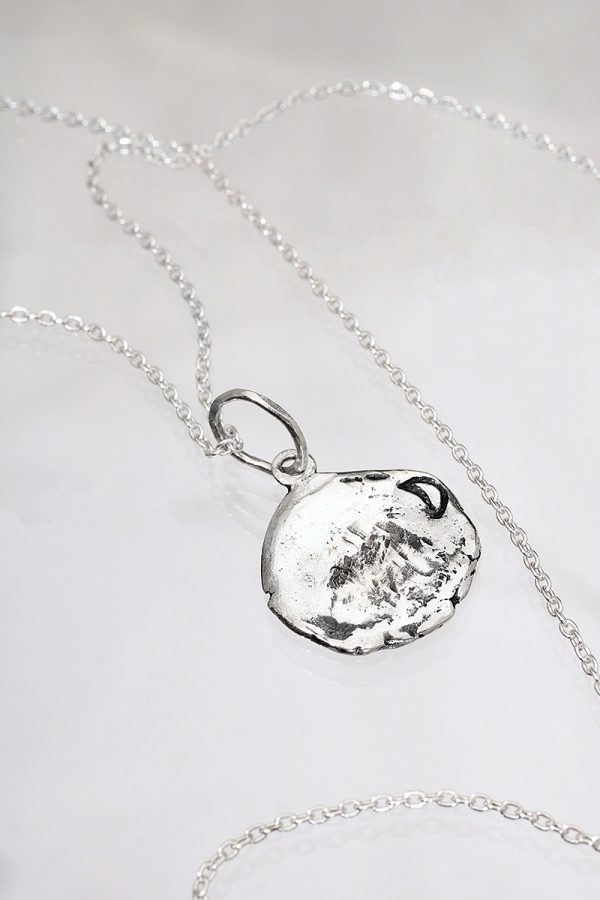 Leo Lion Silver Wax Seal Necklace