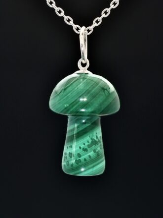 Malachite Magic Mushroom Necklace