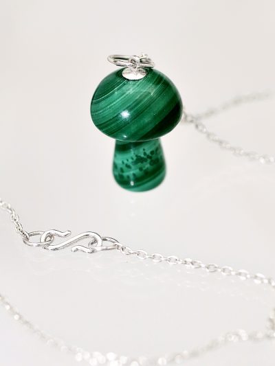 Malachite Magic Mushroom Necklace