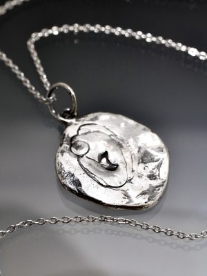 Scorpio Silver Wax Seal Necklace