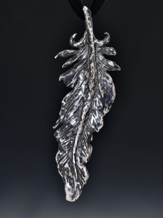 Silver Spirit Feather Necklace