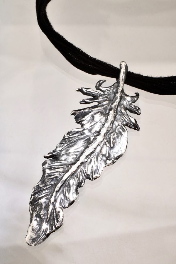 Silver Spirit Feather Necklace