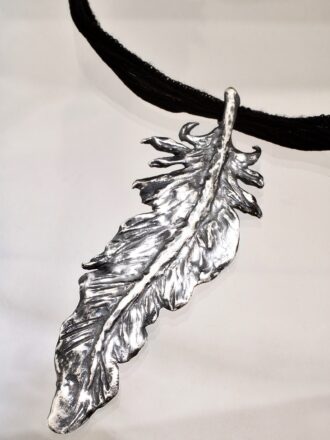 Silver Spirit Feather Necklace