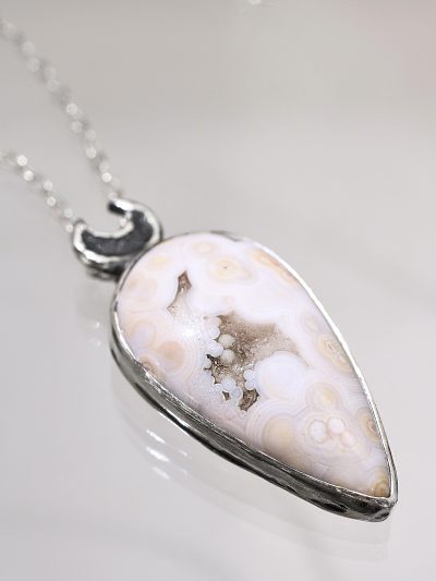 Selene Ocean Jasper Silver Necklace