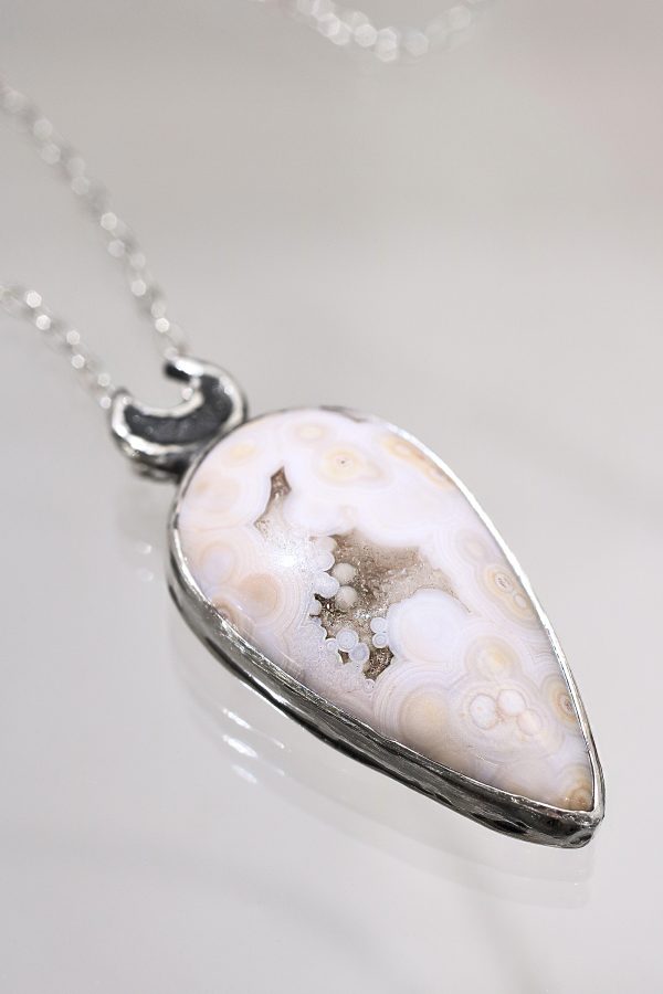 Selene Ocean Jasper Silver Necklace