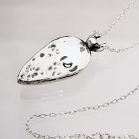 Selene Ocean Jasper Silver Necklace