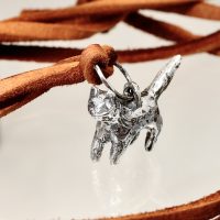 Silver Cat Talisman Necklace