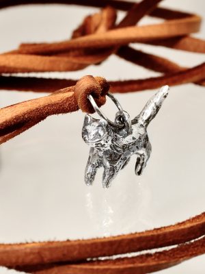 Silver Cat Talisman Necklace