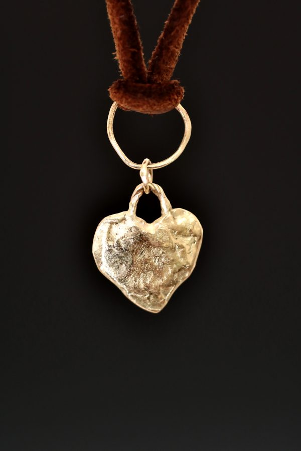 Rock and Roll Gold Heart Necklace