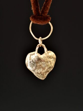 Rock and Roll Gold Heart Necklace