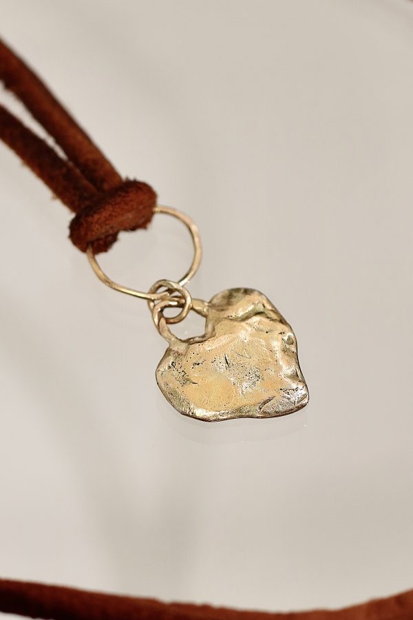 Rock and Roll Gold Heart Necklace