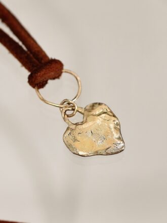 Rock and Roll Gold Heart Necklace