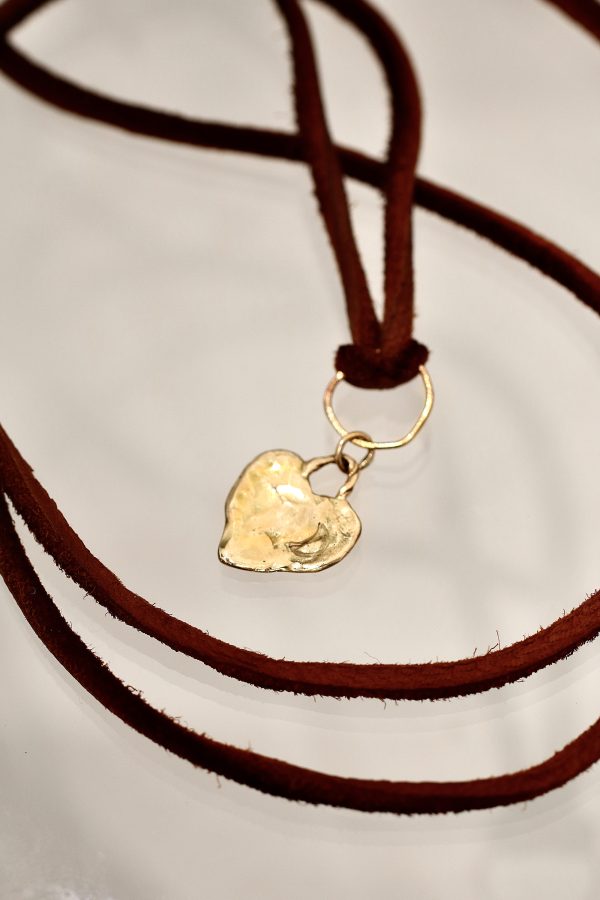 Rock and Roll Gold Heart Necklace