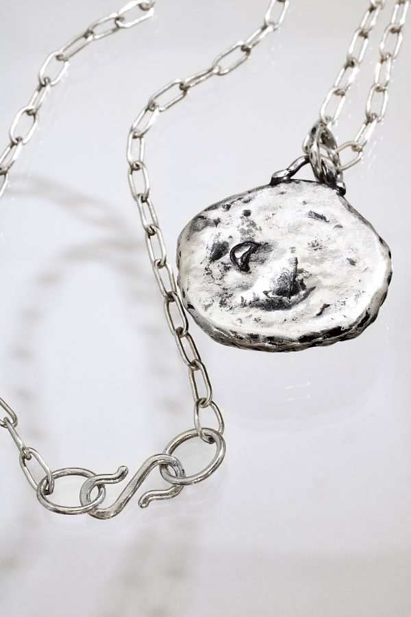 Labradorite Oracle Talisman Silver Necklace