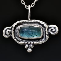 Silver Emerald Dawn Talisman Necklace