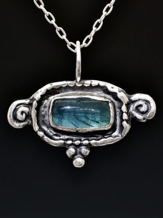 Silver Emerald Dawn Talisman Necklace