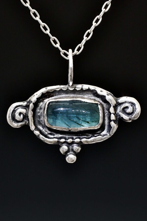 Silver Emerald Dawn Talisman Necklace