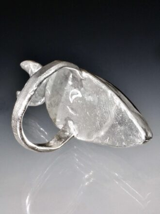 Moon Beams Silver Labradorite Ring