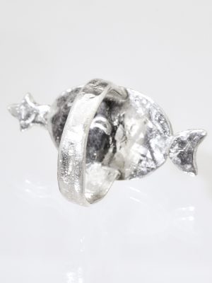 Ocean Jasper Pink Nebula Silver Ring