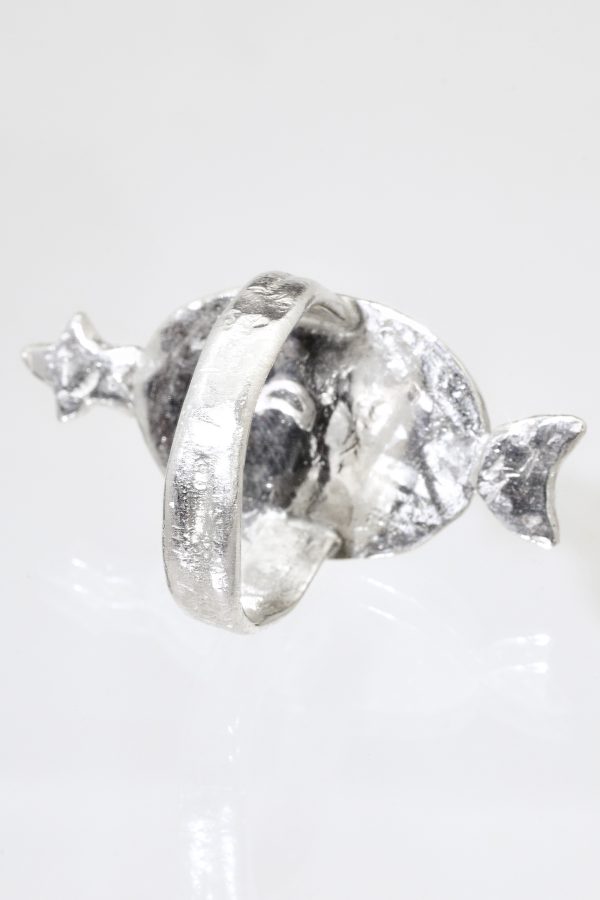 Ocean Jasper Pink Nebula Silver Ring