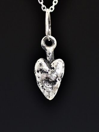 Ancient Hearts Silver Necklace