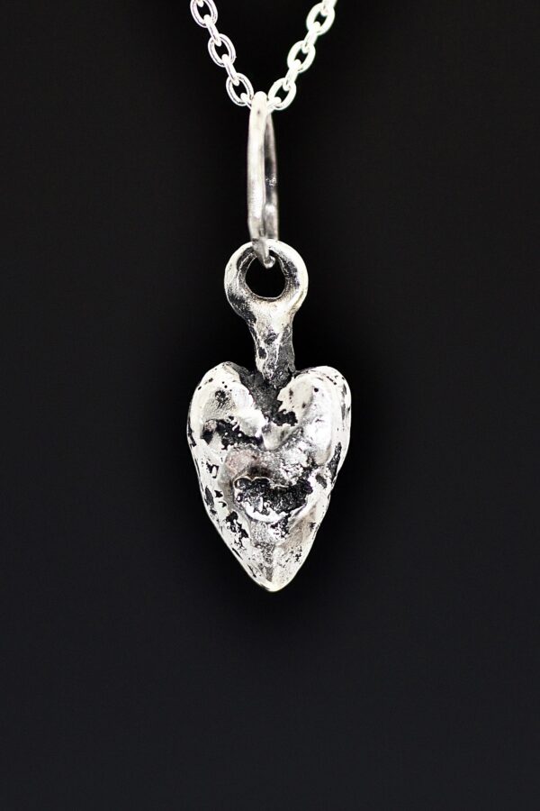 Ancient Hearts Silver Necklace