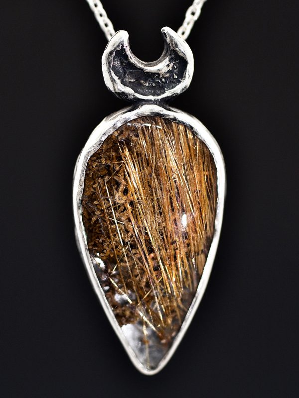 Silver Sorcery Rutilated Quartz Necklace