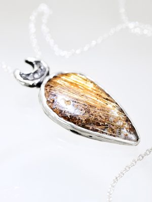 Silver Sorcery Rutilated Quartz Necklace