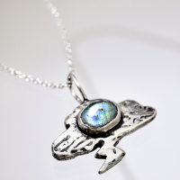 Silver Little Storm Labradorite Necklace