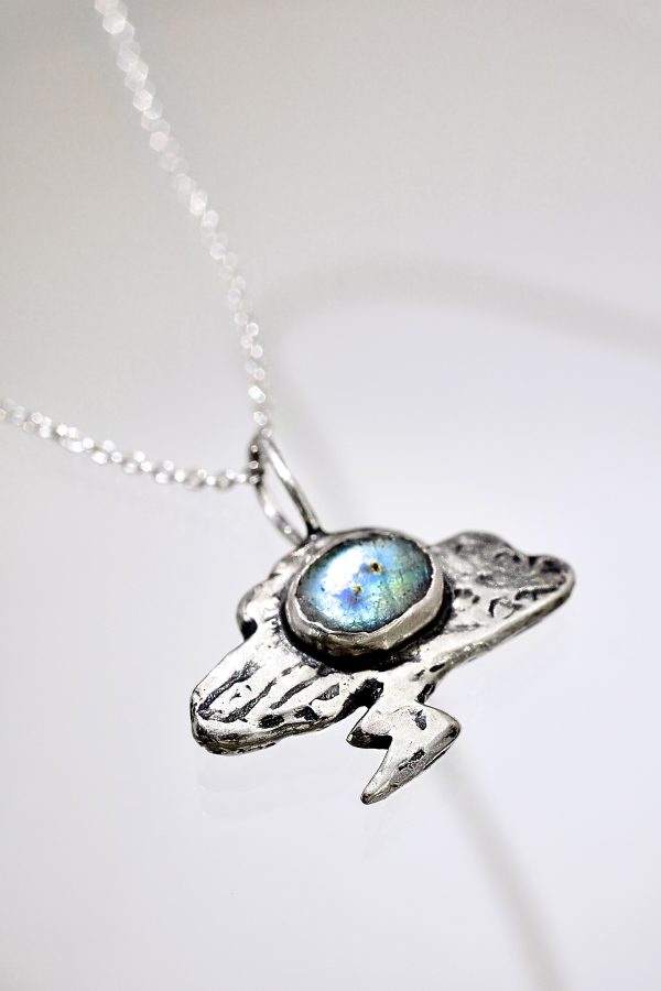 Silver Little Storm Labradorite Necklace