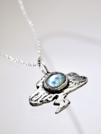 Silver Little Storm Labradorite Necklace